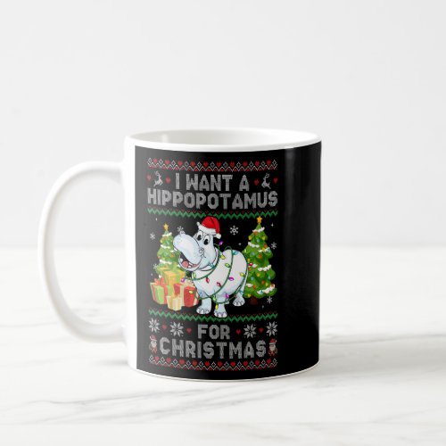 I Want A Hippopotamus For Christmas Hippo Santa Ug Coffee Mug