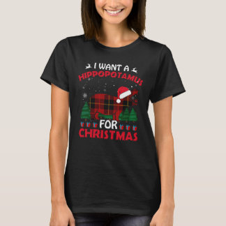 I Want A Hippopotamus For Christmas T-Shirt