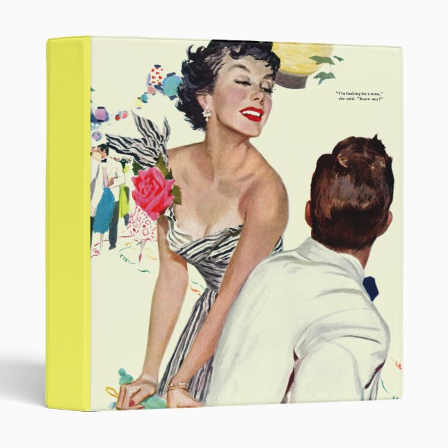 I Want a Man 3 Ring Binder (Front/Spine)