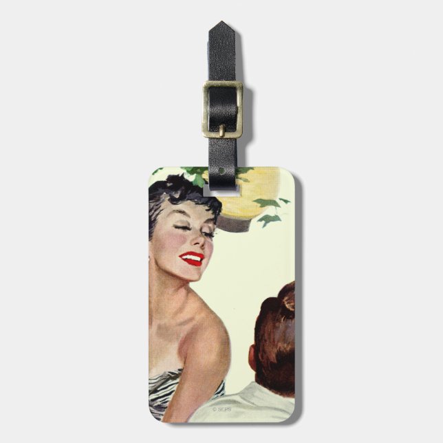 I Want a Man Luggage Tag (Front Vertical)