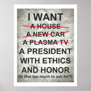 I Want A President Poster