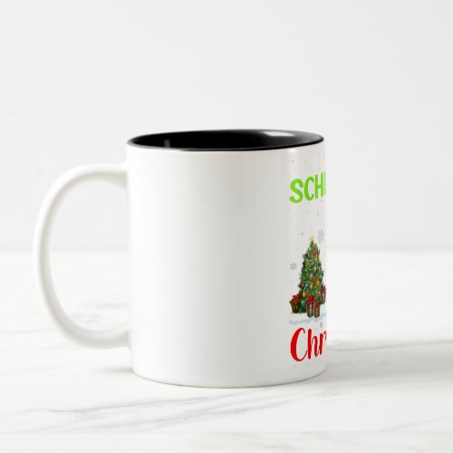 I want a Schnauzer Christmas  Cool Xmas Gift Two_Tone Coffee Mug