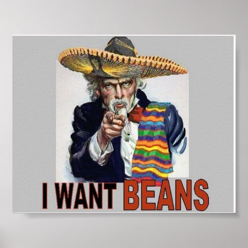 I Want Beans Poster