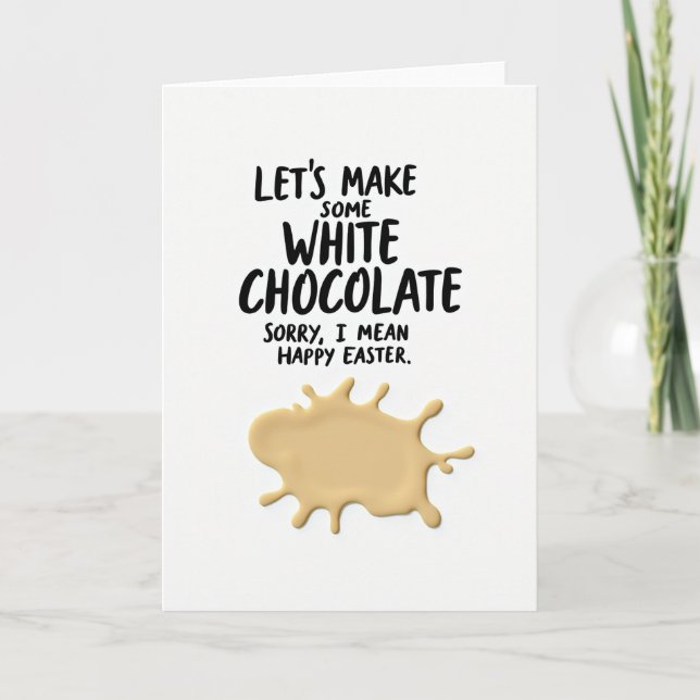 I Want Cake Happy Easter Card (Front)