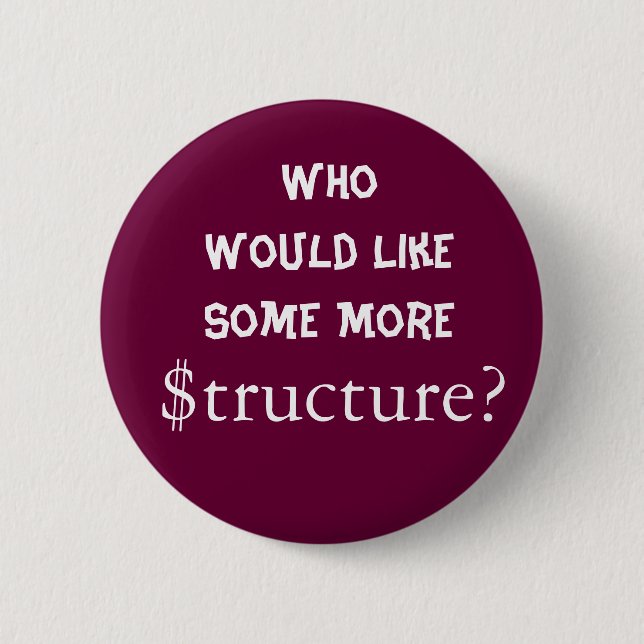 I Want More! Pinback Button (Front)