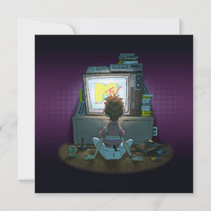“I Want My Mtv” Flat Greeting Card