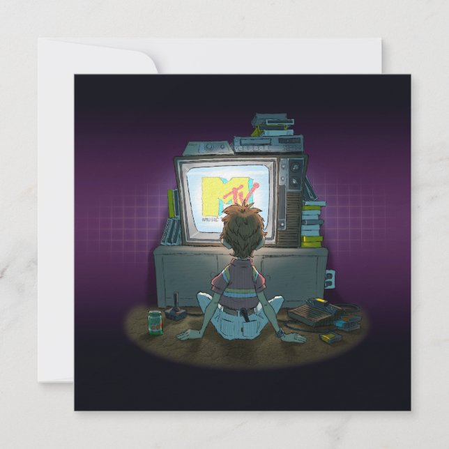 “I Want My Mtv” Flat Greeting Card (Front)