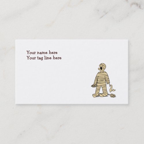 I Want My Mummy Funny Mummy Halloween Business Card Template
