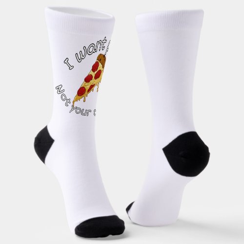I Want Pizza Sox Socks