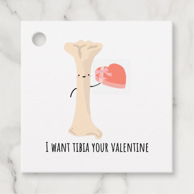 I want tibia your valentine - gift tag (Front)