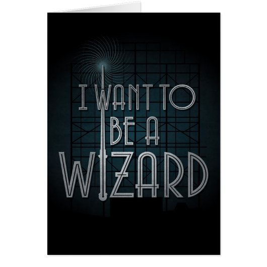 I Want To Be A Wizard Cards (Front)