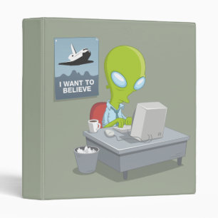 I Want To Believe 3 Ring Binder