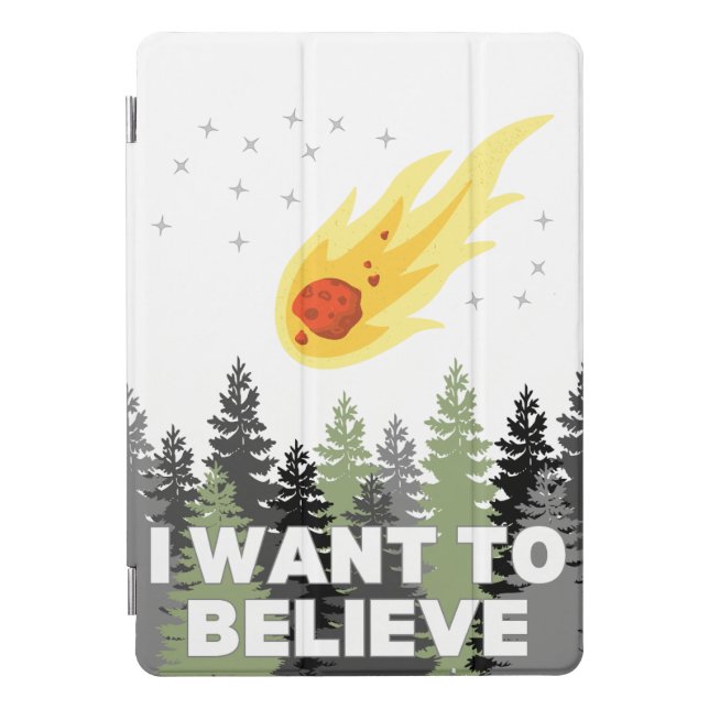 I Want to Believe Asteroid iPad Cover (Front)