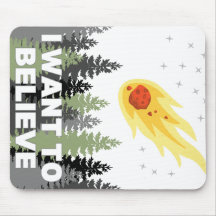 I Want to Believe Asteroid Mousepad