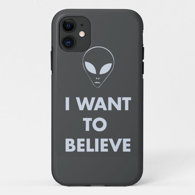 I Want To Believe (dark gray) Case-Mate iPhone Case (Back)