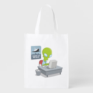 I Want To Believe Grocery Bag