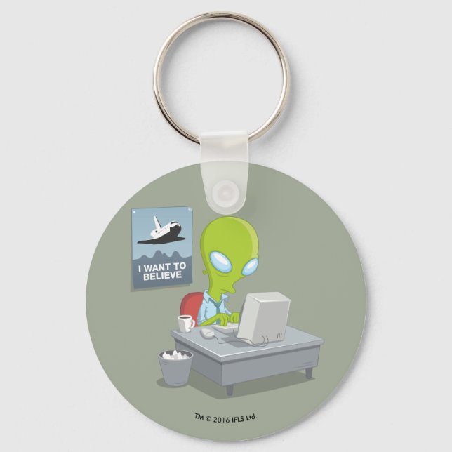 I Want To Believe Keychain (Front)