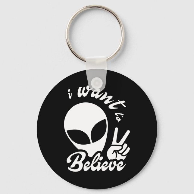 I Want to Believe Keychain (Front)