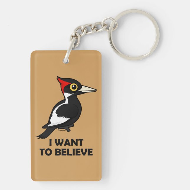 I Want to Believe Keychain (Back)