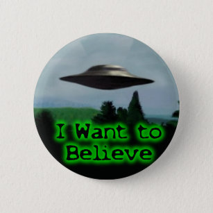 I want to believe pinback button