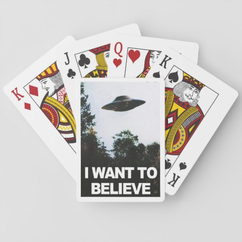 I want to believe playing cards