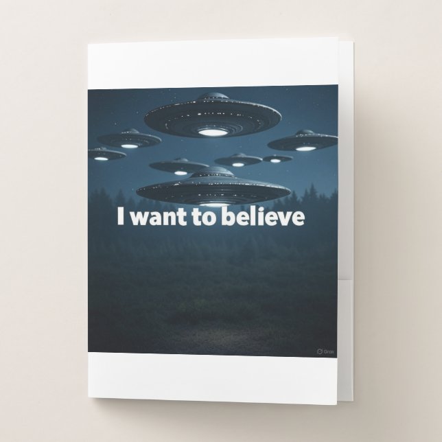 I want to believe pocket folder (Front)