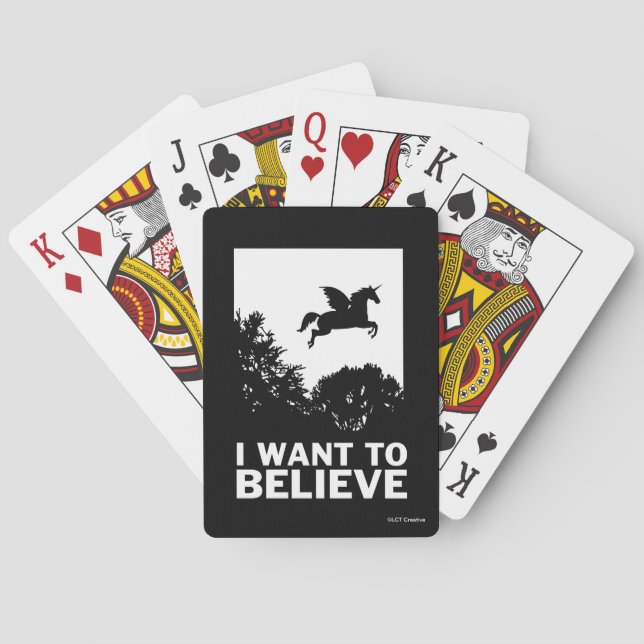 I Want To Believe Poker Cards (Back)