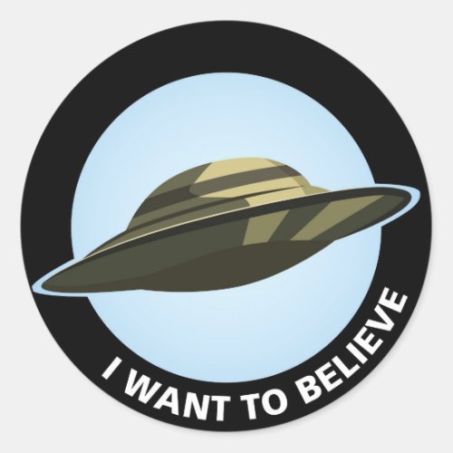 I Want To Believe Stickers