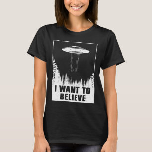 I Want To Believe UFO Alien Vintage T-Shirt