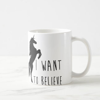 I Want To Believe Unicorn Mug
