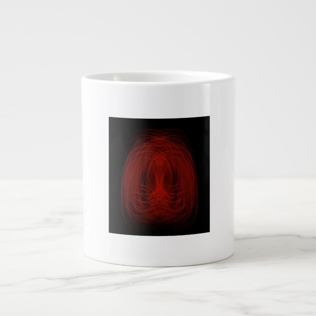 I Want To Fight Back | Silent ASMR Art Giant Coffee Mug (Front)