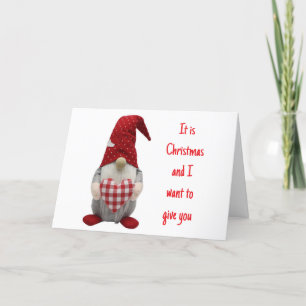 I WANT TO GIVE U MY HEART AT "CHRISTMAS" HOLIDAY CARD