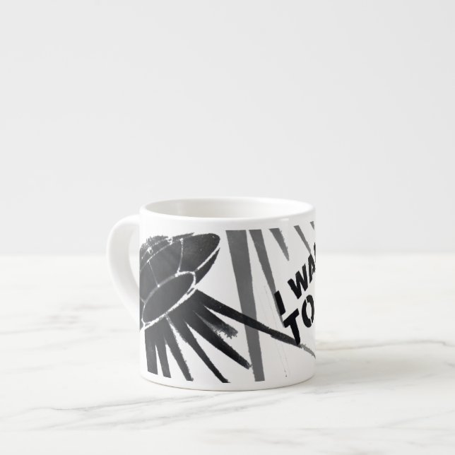 I Want to Go Large Espresso Mug (Front Left)