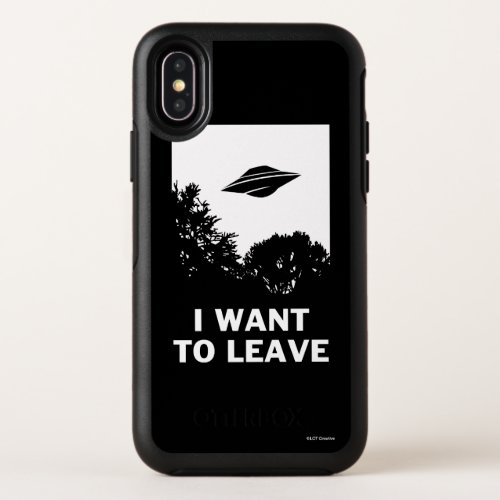 I Want To Leave OtterBox Symmetry iPhone X Case