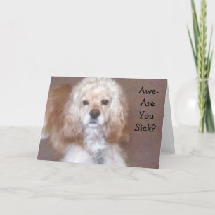 I WANT TO LICK YOUR FACE CLEAN OF GERMS CARD