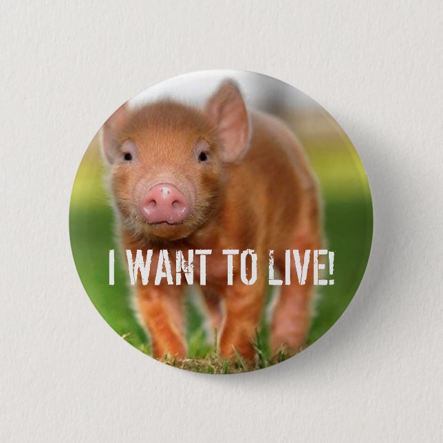 I WANT TO LIVE! BUTTON (Front)