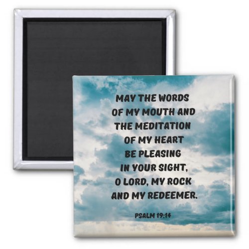 I Want To Please God Bible Verse Psalm 1914 Magnet