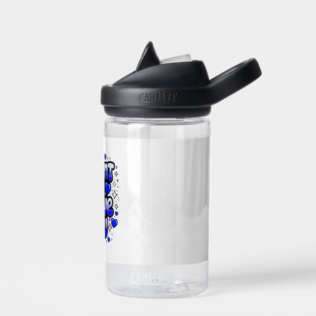 I Want To Serve You – Cute Heart Design Men’s Water Bottle (Left)