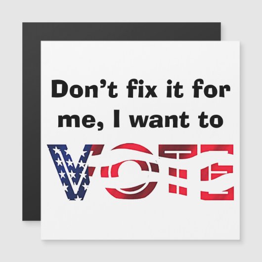 I Want to Vote (Front/Back)