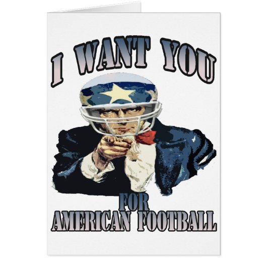 I WANT YOU FOR AMERICAN FOOTBALL (Front)
