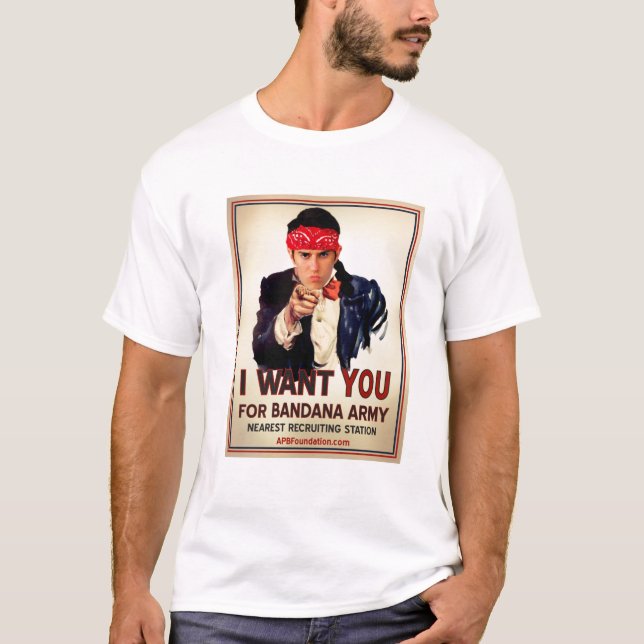 I Want You For Bandana Army T-Shirt (Front)