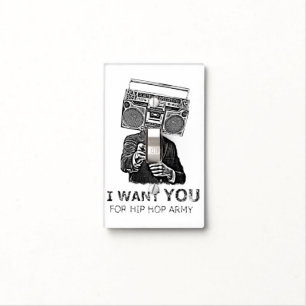 I want you for hip-hop army light switch cover