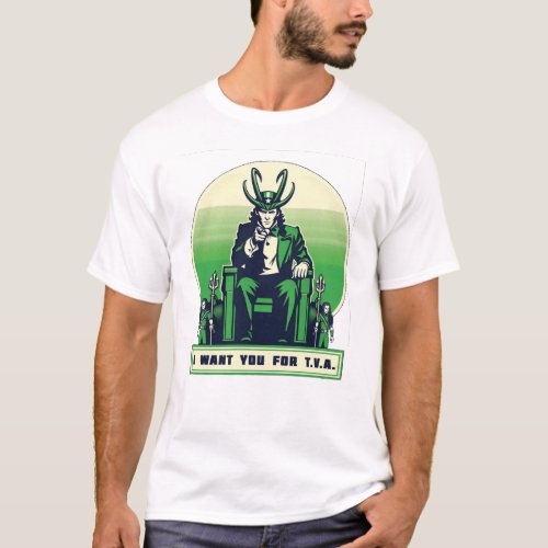 I Want You for TVA _ Loki x US Army Minimalis T_Shirt
