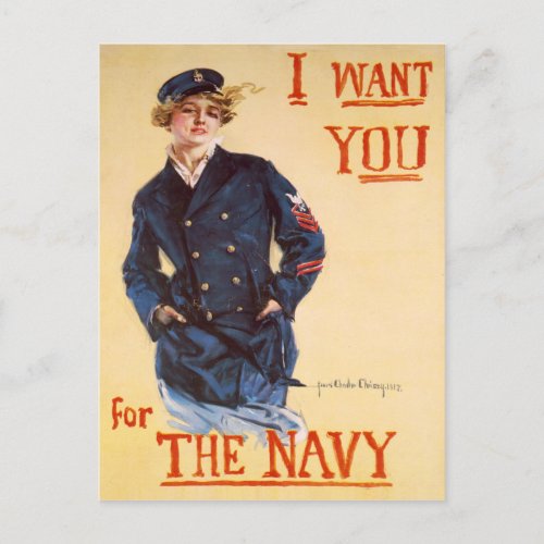 I want you for the Navy Postcard