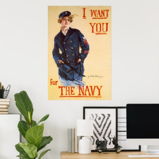 I want you for the Navy Poster | Zazzle