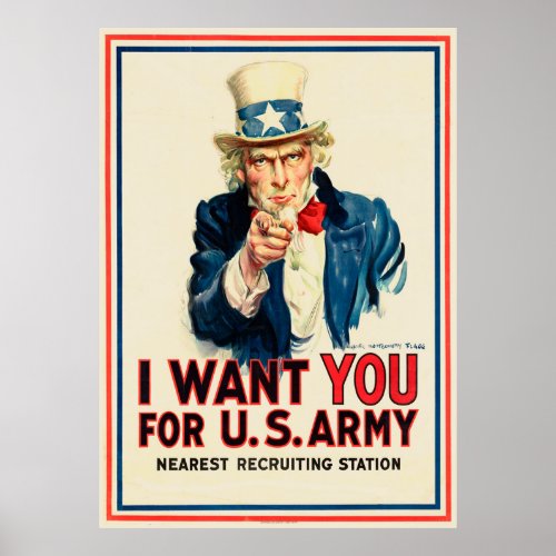 I want you for US Army Poster