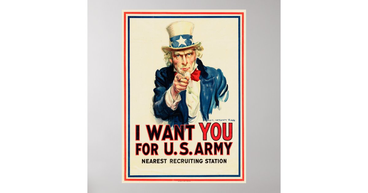 I want you for U.S. Army Poster | Zazzle