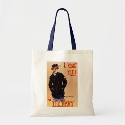 I Want You Navy Recruitment Poster Tote Bag