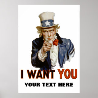 Funny Uncle Sam Posters | Zazzle