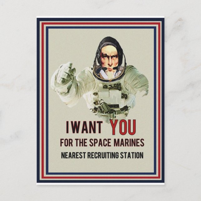 I Want YOU Postcard (Front)
